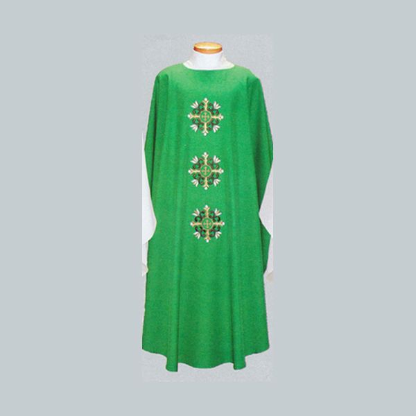 Beau Veste 3 Crosses Chasuble design on front & back -2019A Beau Veste 3 Crosses Chasuble design on front and back -2019A