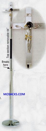 K Brand Stainless Steel Processional Crucifix 72" high 14-K930 ?FREE SHIPPING