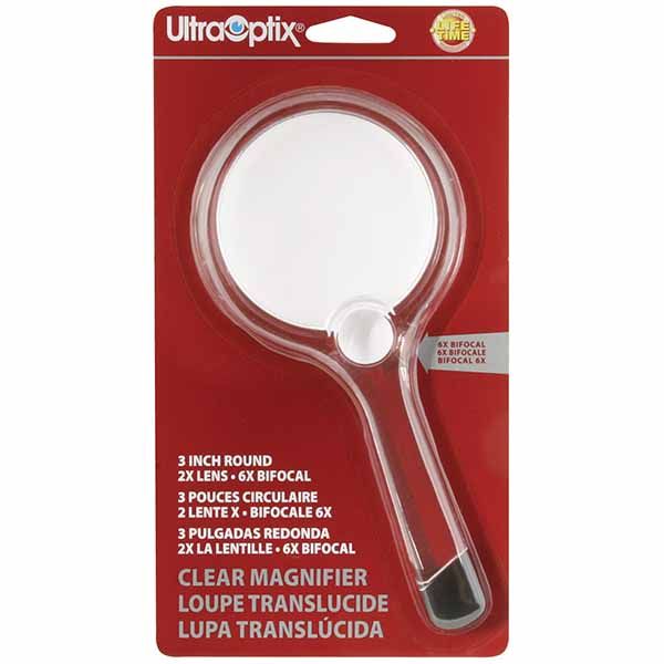 UltraOptix 2X Lens & 6X Bifocal Magnifier UO-3C 3" Round