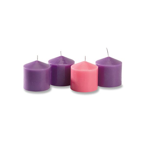 Sacred Tradition 3 Inch Pillar Advent Candles Sacred Tradition 3 Inch Pillar Advent Candles 478-KD171
