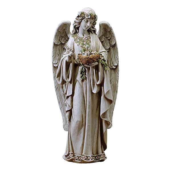Joseph Studio Angel Holding Nest Statue 62856