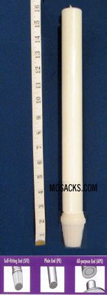 Long-Burning 51% Beeswax Altar Candle Short 3's SFE, 7/8" x 16"