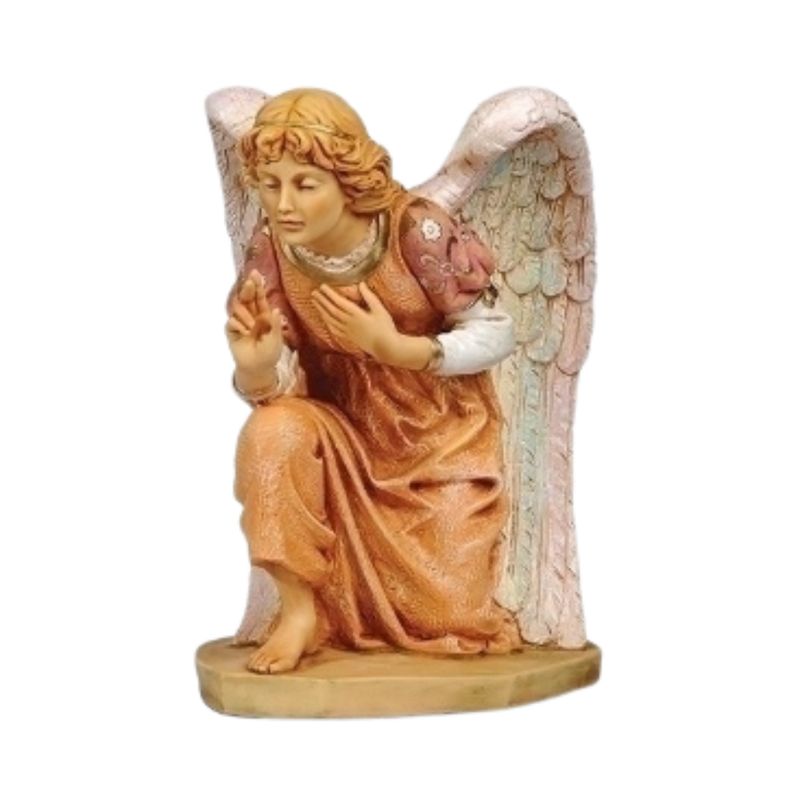 Fontanini 27" Masterpiece Nativity Collection Kneeling Angel Pink Gown 53118  FREE SHIPPING