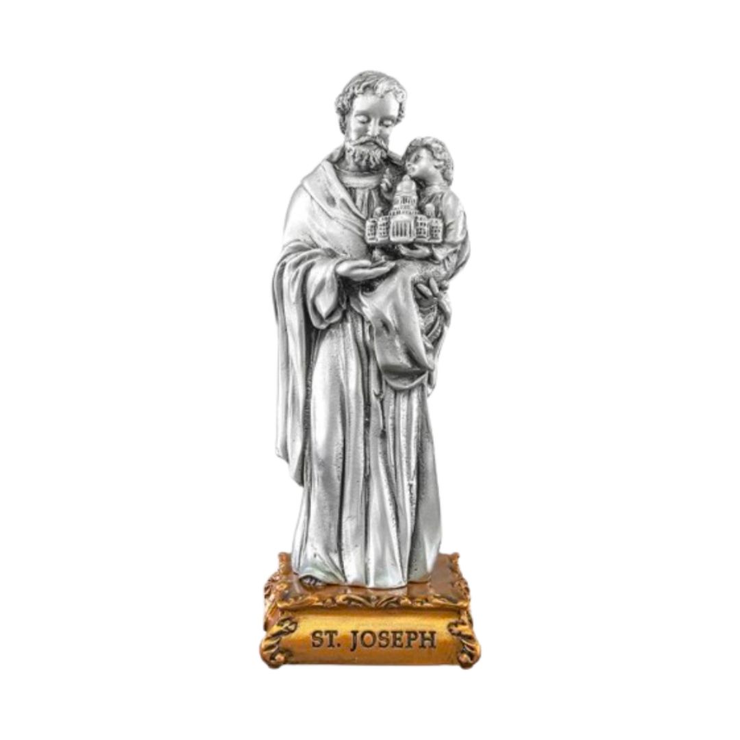 Pewter Statue 4.5 Inch St. Joseph 12-1799-630