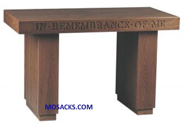 FREE SHIPPING on Communion Table - Wood Communion Table with inscription IN REMEMBRANCE OF ME 40-46…