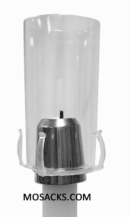 Economy Universal Nickel Plate Draft Resistant Candle Burner fits 1-3/16, 1-7/32, 1-1/4" candle  -0…