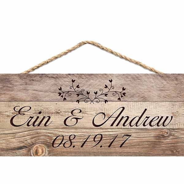 Light Faux Wood Hanging Sign Light Faux Wood Hanging Sign ZHSA0170