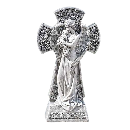 Joseph's Studio 13" Angel w/ Baby Cross - 602149