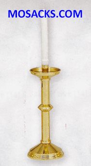 KBrand Ecclesiastical Brass Highly Polished Candlestick is 12 Inch high with a 5 Inch base 14-K480 …