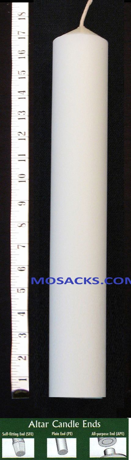 Long-Burning 51% Beeswax Altar Candle 3" x 17" PE 11196001