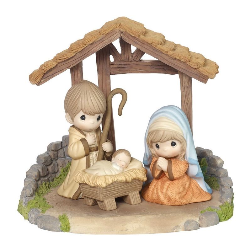 Precious Moments Come Let Us Adore Him 4 Piece Nativity Set-181051