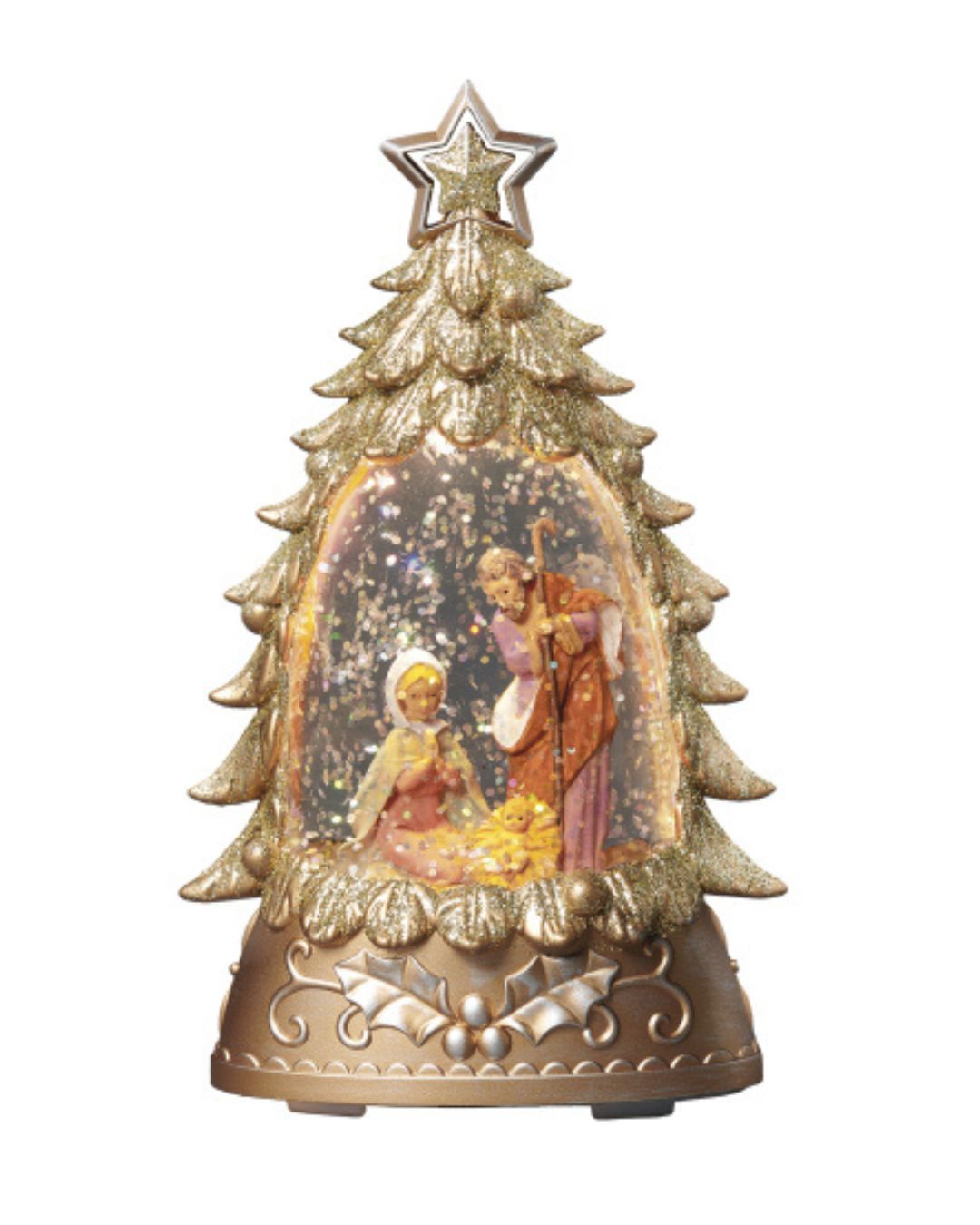 Fontanini Holy Family Christmas Tree Mini Dome 58737HolyFamilyChristmasTreeMiniDome