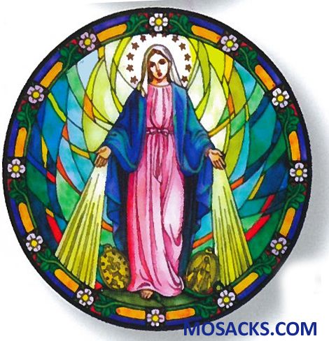 Stained Glass Suncatcher Window Decal Our Lady Of Grace 356-LG