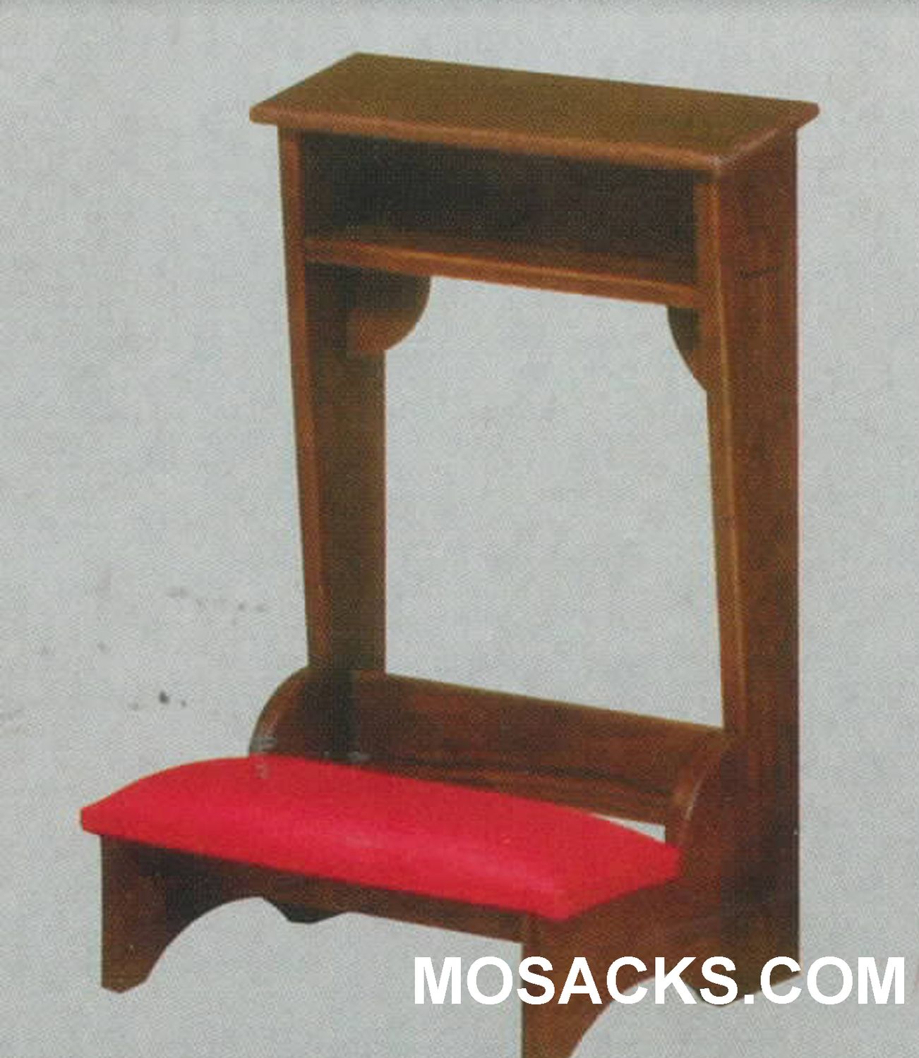 Prie Dieu Kneeler w shelf & padded armrest 22" w x 21" d 32" H 40-2222