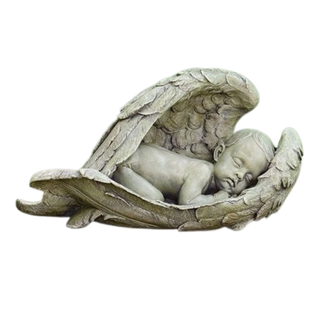 Joseph Studio Sleeping Baby in Angel Wings Statue 11276