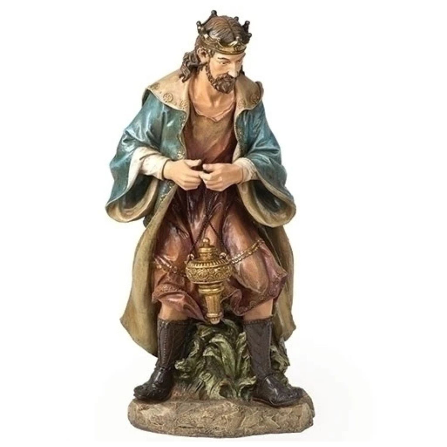 Joseph's Studio 39" Full Color Nativities Praising Standing King Melchior  #35092