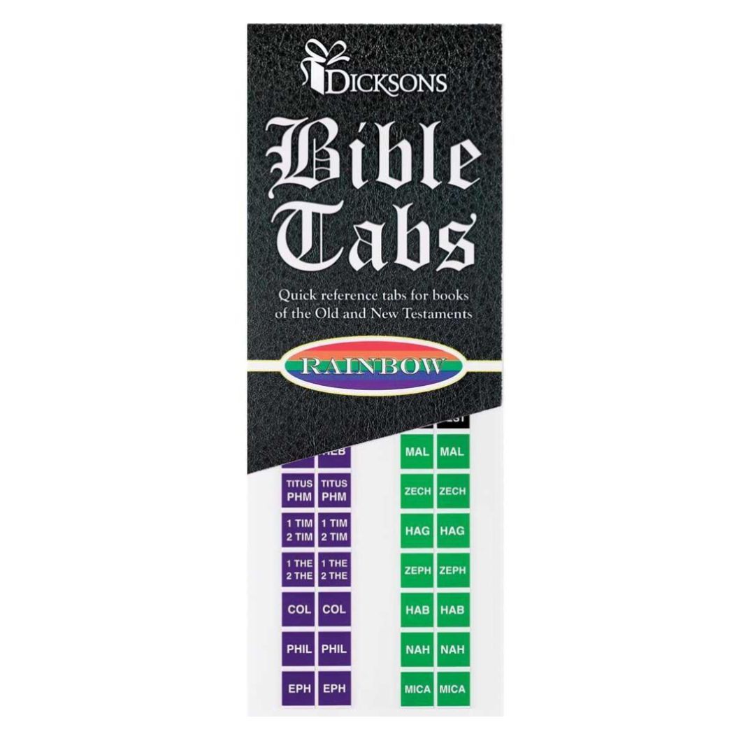 Bible Indexing Tabs: Rainbow Colored Bible Indexing Tabs Rainbow Colored BA-102