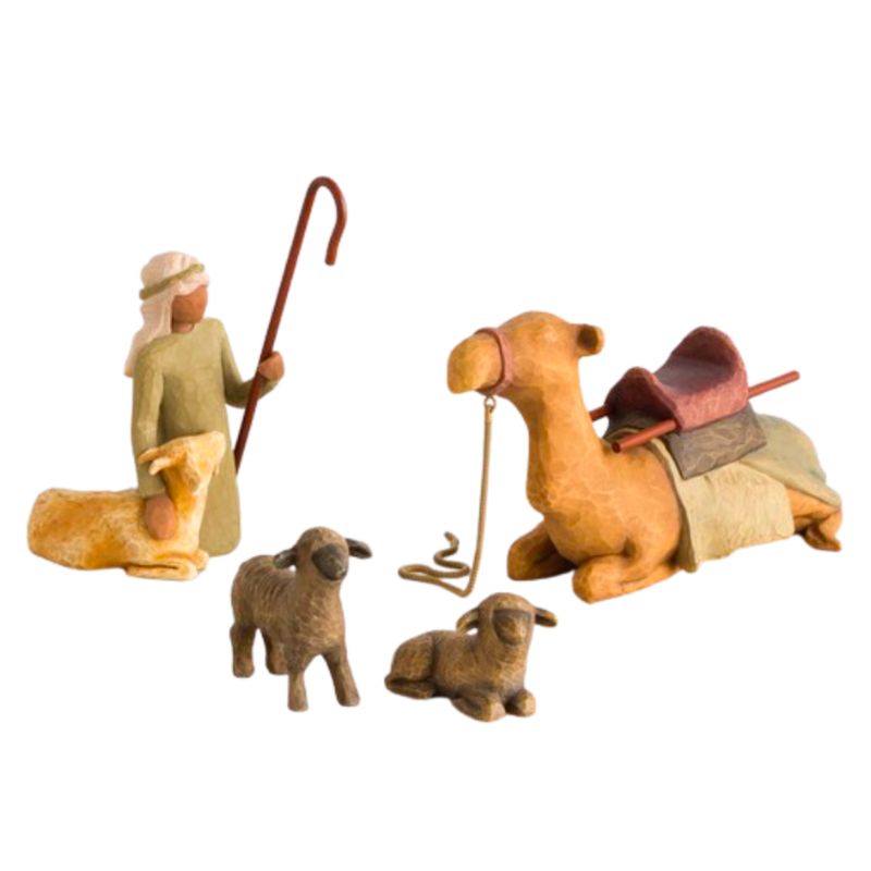 Willow Tree Shepherd & Stable Animals for the Nativity #26105