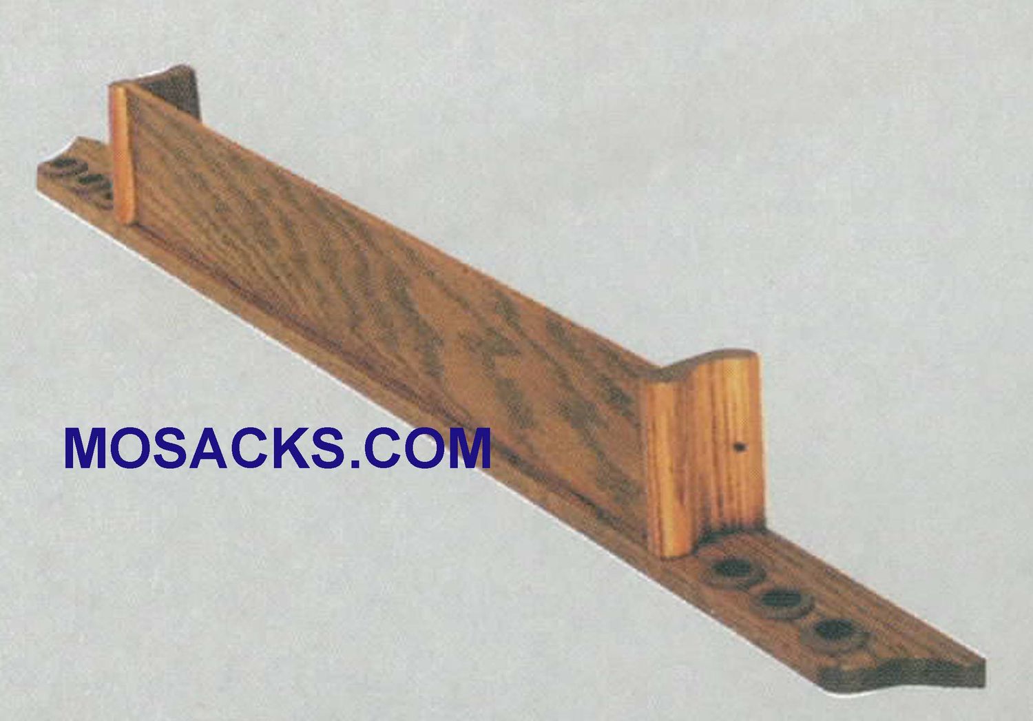 Wood Hymn Book Rack With 6 Cup Holders Pew Accessory Interior: 24"w x 2"d 40-253 Woerner Church Fur…