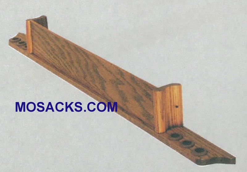 Wood Hymn Book Rack With 6 Cup Holders Pew Accessory Interior: 24"w x 2"d 40-253 Woerner Church Fur…