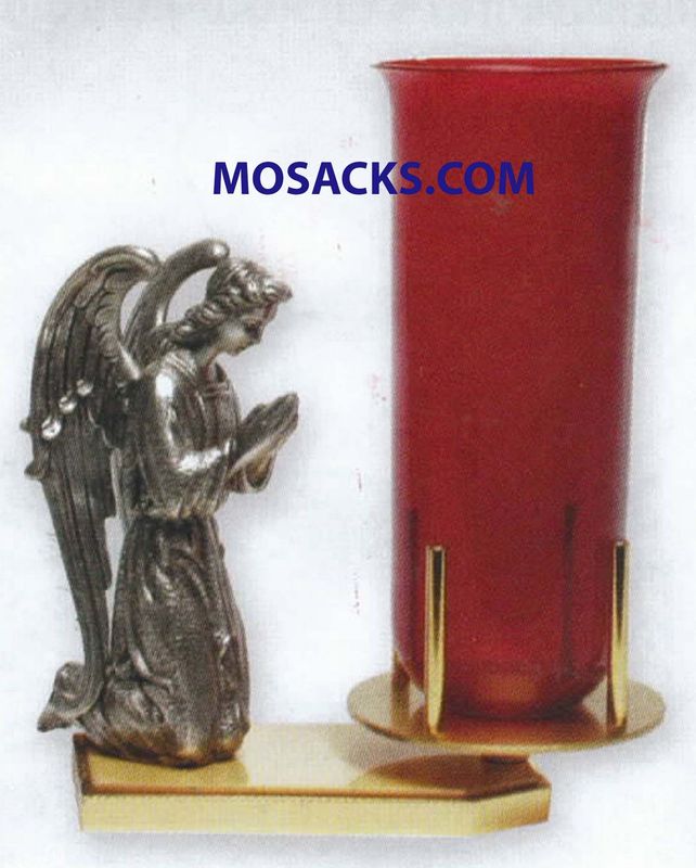 K Brand Sanctuary Lamp Holder With Angel 8.75 X 10 Inch-K203