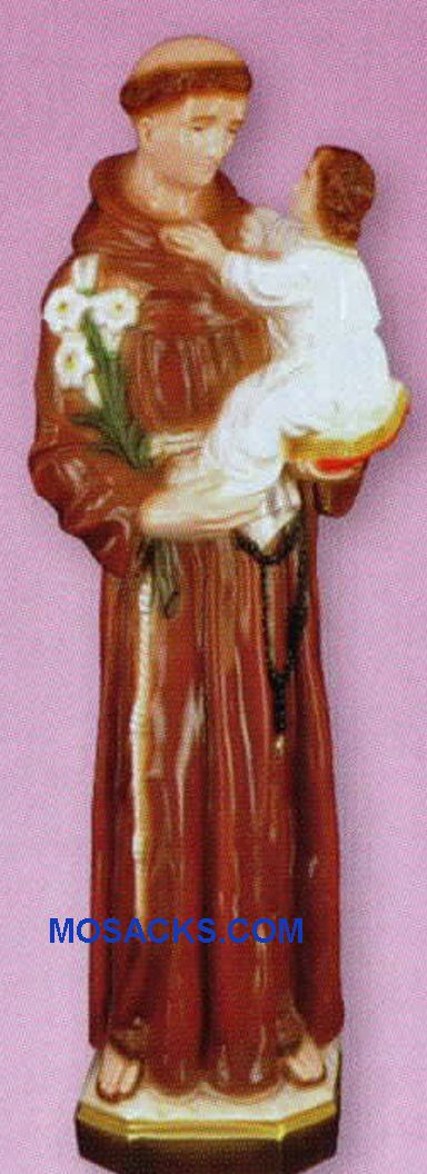 Religious Outdoor Statue of St Anthony With Child 24 Inch PVC Garden Statue-SA2430C