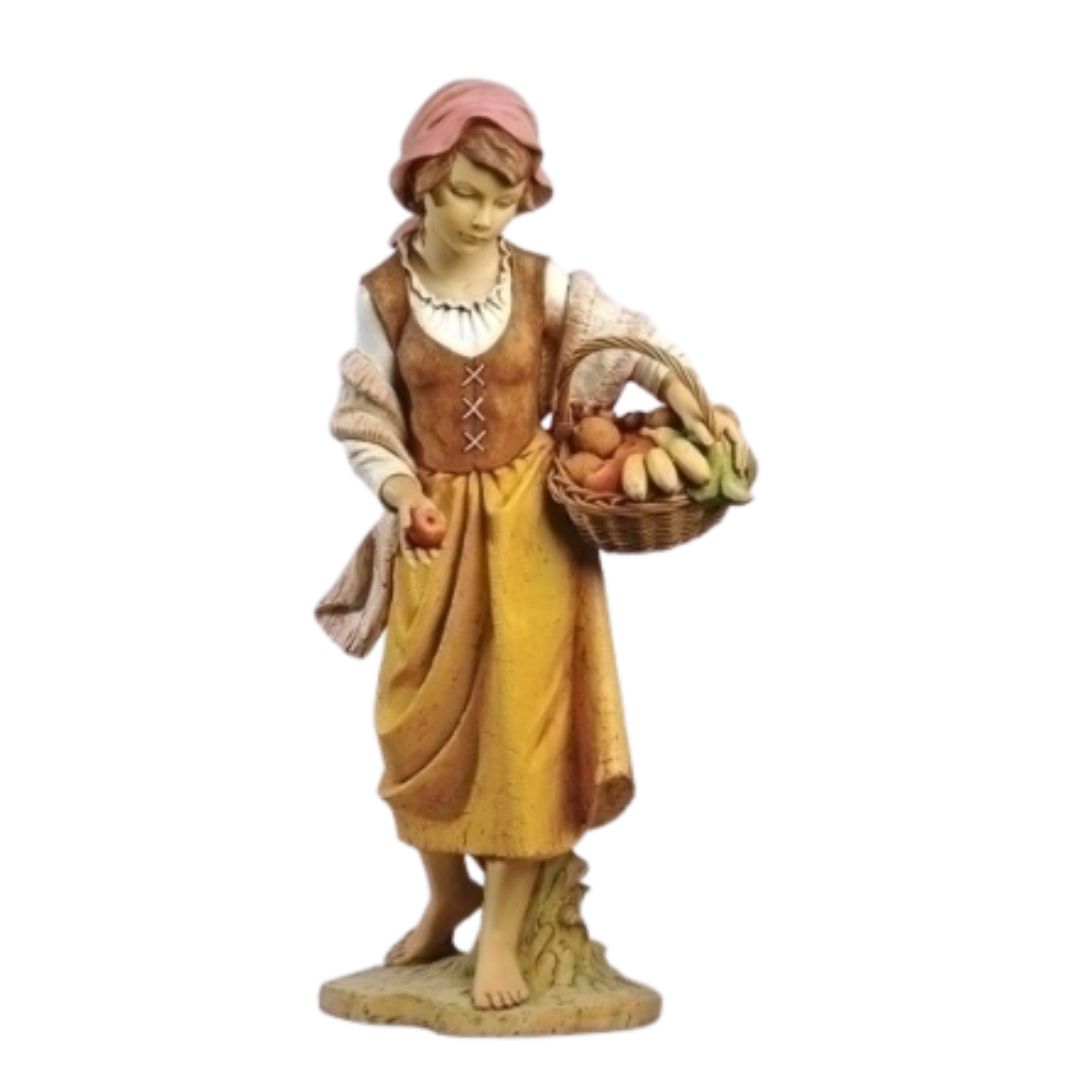Fontanini Nativity 50 Fontanini 50" Masterpiece Nativity Collection Talia, Girl w/Basket #52369