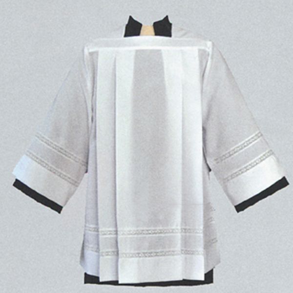 Beau Veste Tailored Surplice With 1" Lace Bands-4771  Wash & Wear Surplice  FREE SHIPPING