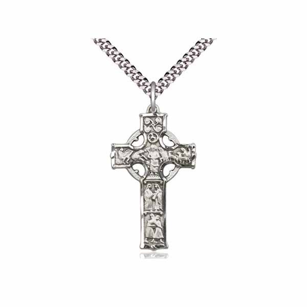 Celtic Cross Medal 1 3/8"-5439SSG