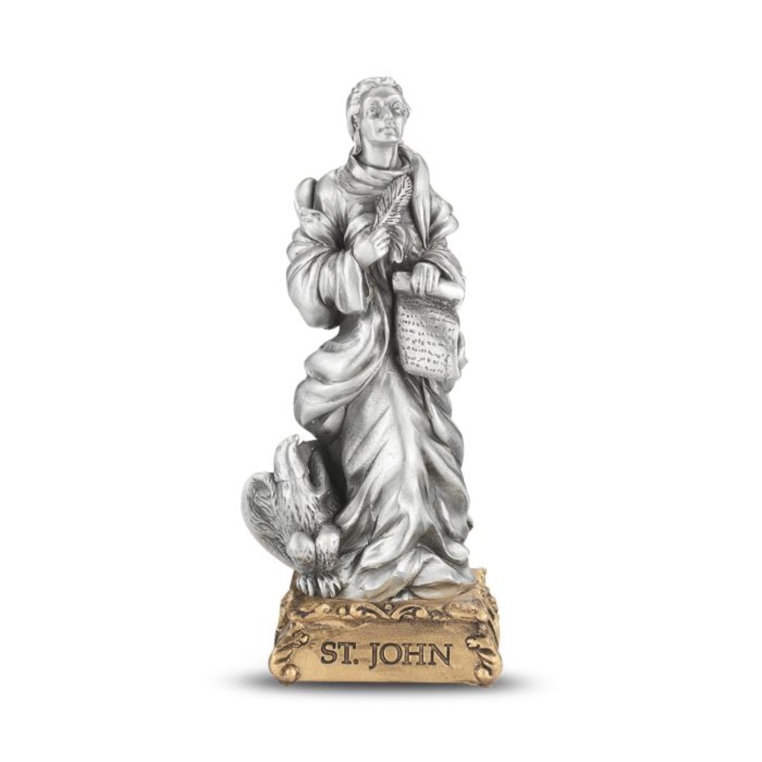Pewter Statue 4.5 Inch St. John 12-1799-470