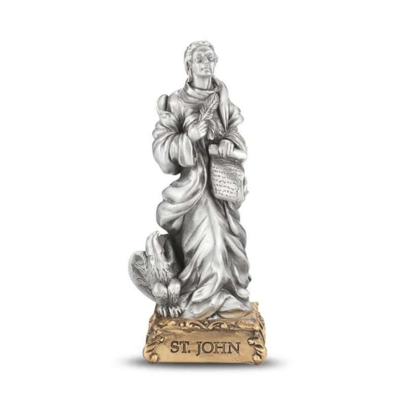 Pewter Statue 4.5 Inch St. John 12-1799-470