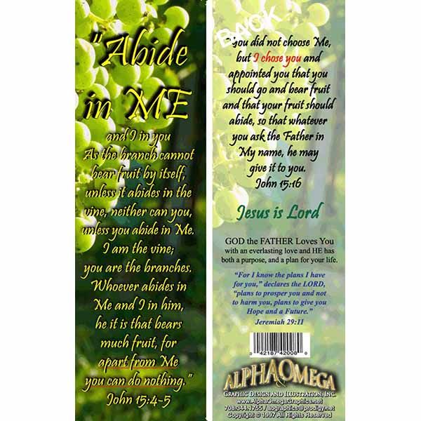 Abide In Me Bookmark Abide In Me Bookmark