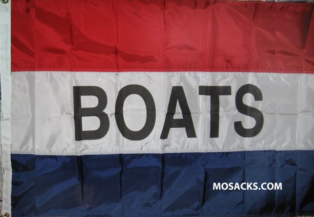 BOATS 3' x 5' Nylon Message Flag, #120006 BOATS 3' x 5' Nylon Message Flag, #120006