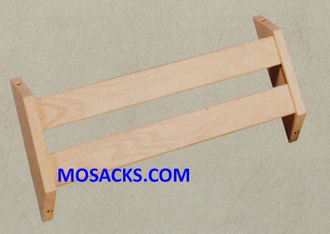 Unfinished Wood Hymn Book Rack Pew Accessory 40-4224 is a Wood Hymn Book Rack 20 w x 9" h outside m…