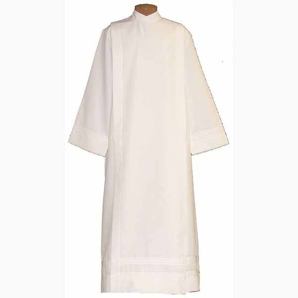 Beau Veste Alb #4335 with 1 1/2" White Embroidered Bands