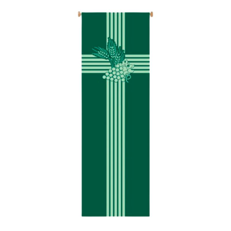 Slabbinck Large Inside Banner Eucharist Wheat & Grapevine 7114