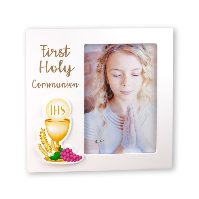 First Communion 7"X7" Photo Frame with Chalice 5799