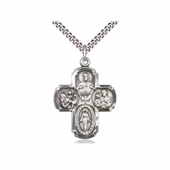 Sterling Silver 5-Way Pendant