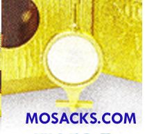 K653-L 24K Gold Plated Luna 4-3/4" H, 3" Dia.   FREE SHIPPING