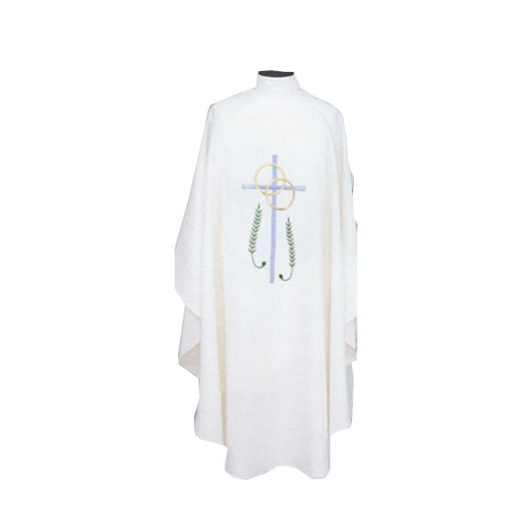 Beau Veste Wedding Chasuble-999 with Cana Cross