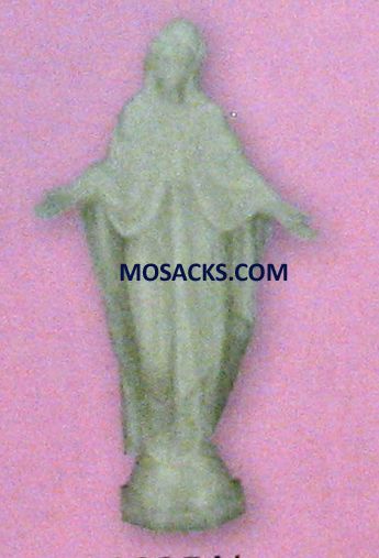Glow in the Dark Plastic Mary Statues Modern Plastic Our Lady of Grace 6 Inch Luminous Statue 185-1…