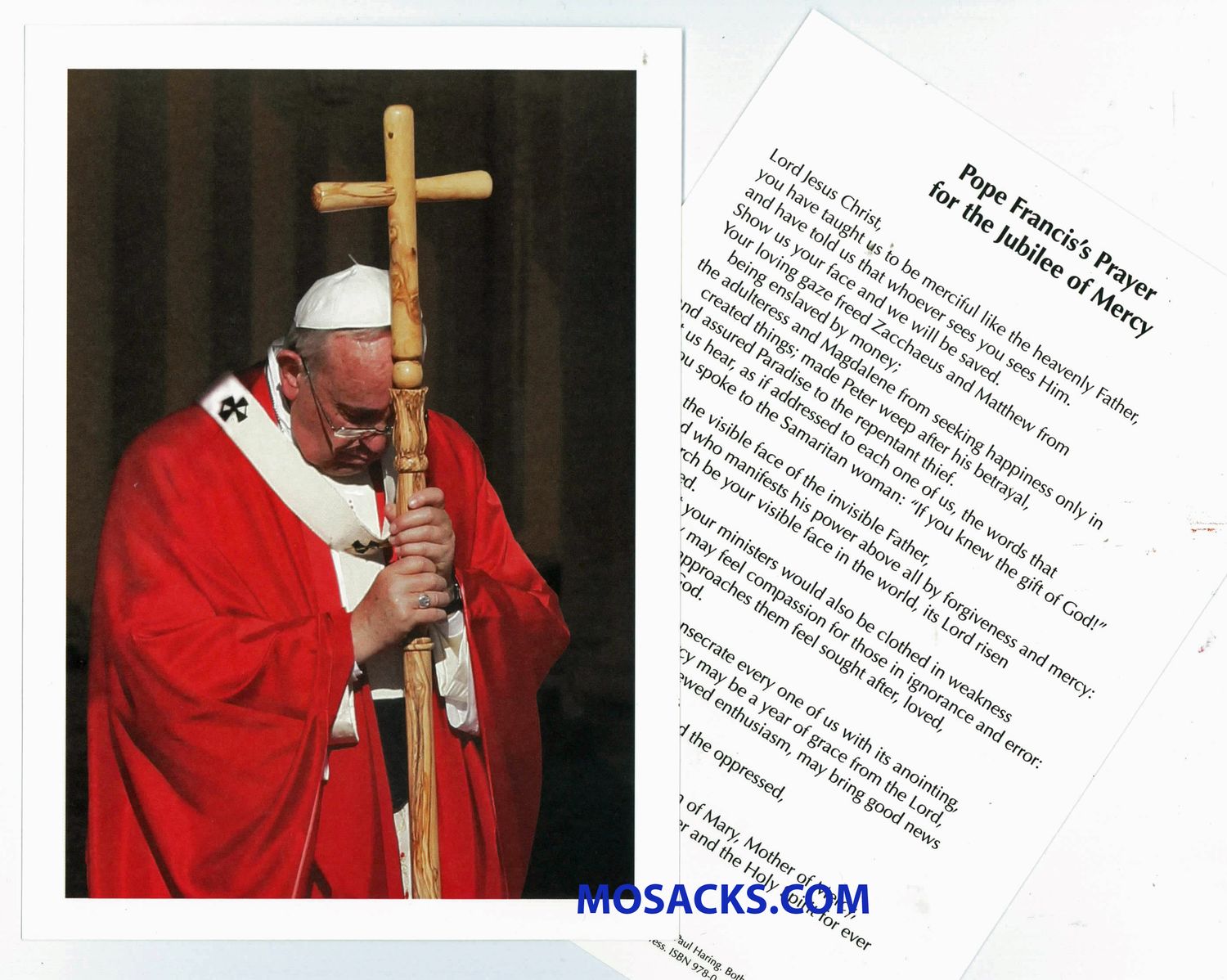 QUANTITY PRICES ON Jubilee Year Of Mercy Large Holy Card 9780814647448