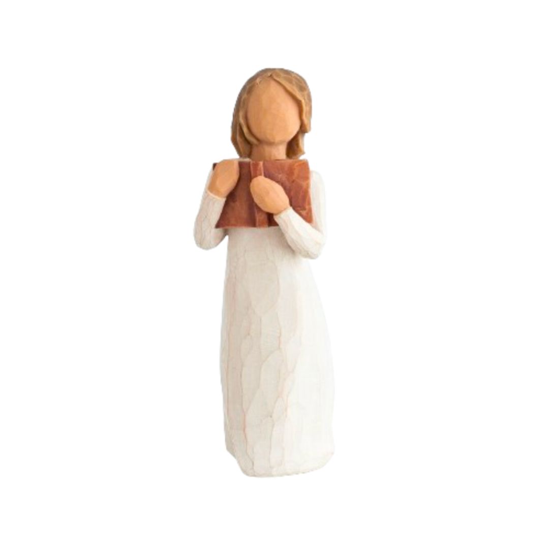 Willow Tree Figurine Love of Learning Open books Open minds 26165