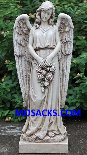 Joseph's Studio Angel Holding Wreath Statue-60290