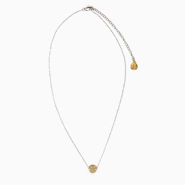 My Saint My Hero Benedictine Blessing Petite Necklace 16" Gold 34003GD