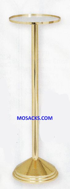 KBrand Ecclesiastical Brass Highly Polished Pedestal Stand is 36" High with a 10.5" base and 11" to…