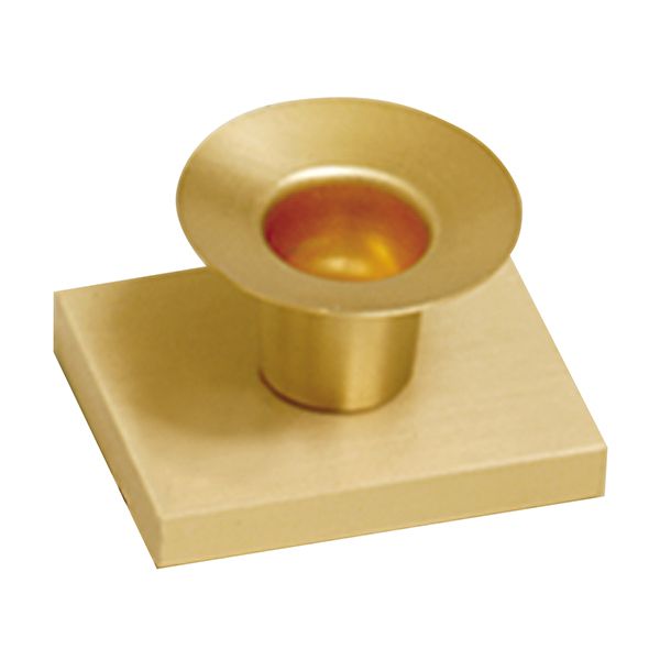 K Brand Brass Altar Candlestick is Satin Finish is 1-1/2" high with a 2-1/2" x 2" base and 7/8" Can…