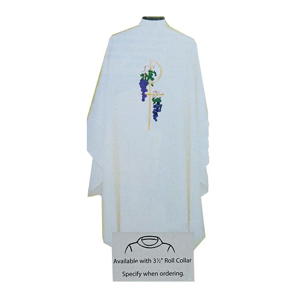 Beau Veste Chasuble Grape design on front & back-845A Beau Veste Chasuble Vestment Grape 845A
