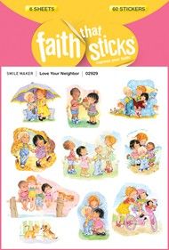 Christian Stickers & Catholic Stickers Faith That Sticks Love Your Neighbor 87-02929 includes 6 Lov…