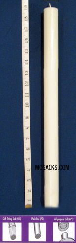 Long-Burning 51% Beeswax Altar Candle Short 2's PE, 1" x 19"